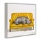 Stupell Industries Cute Rhino Resting Framed Giclee, design by George Dyachenko